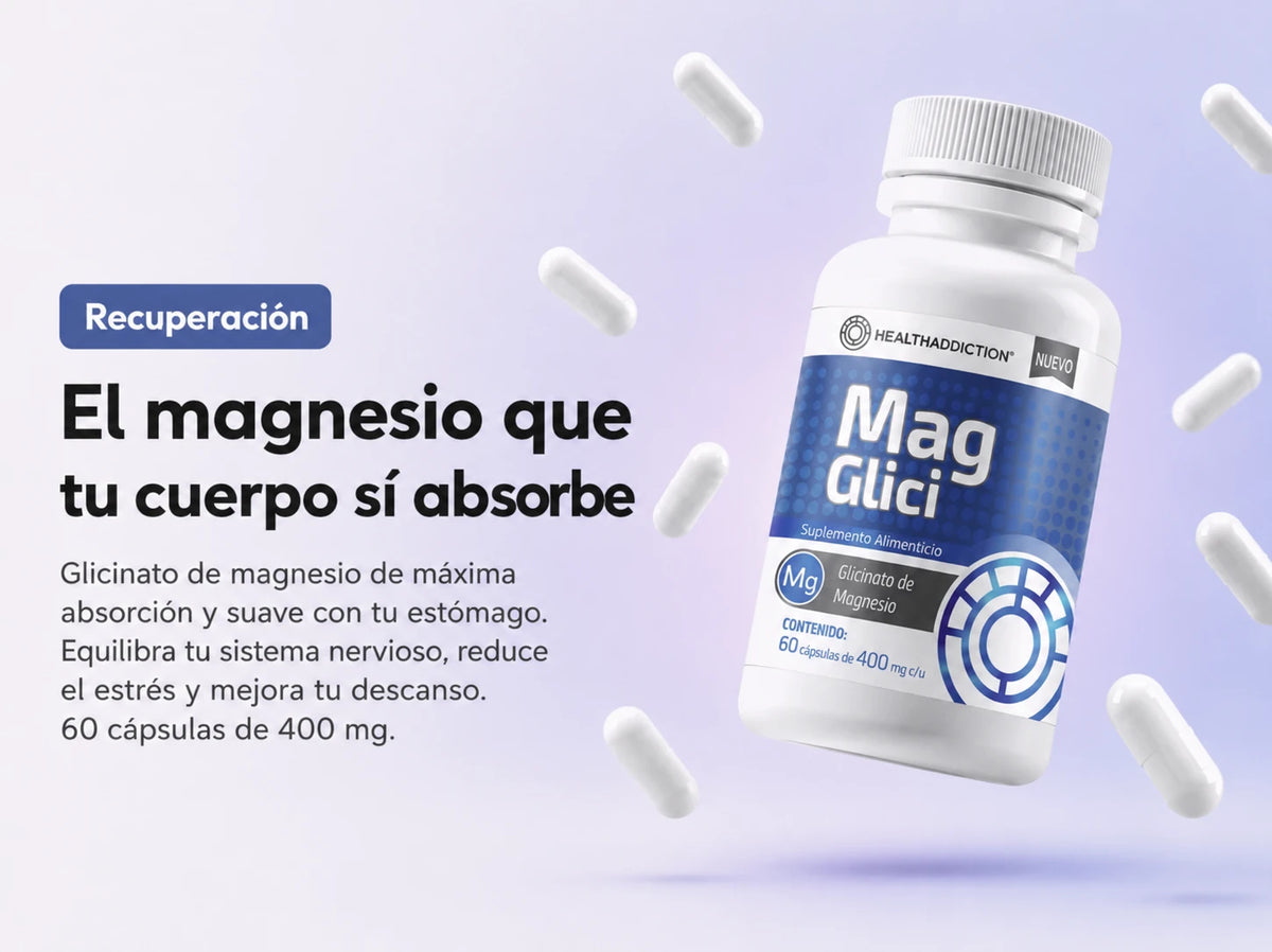 Mag Glici, el magnesio que tu cuerpo sí absorbe